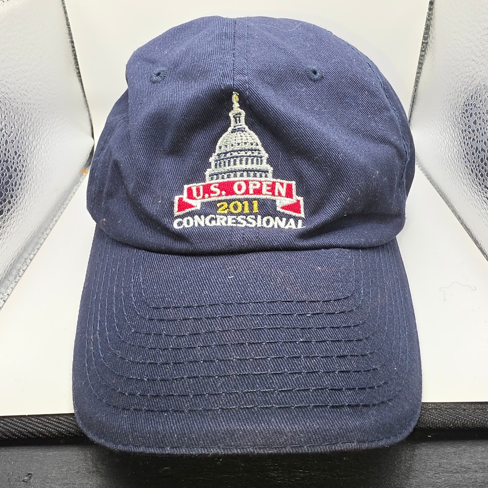 USGA 2011 U.S. Open Congressional Member Baseball Cap Mens OSFM Navy Blue Hat